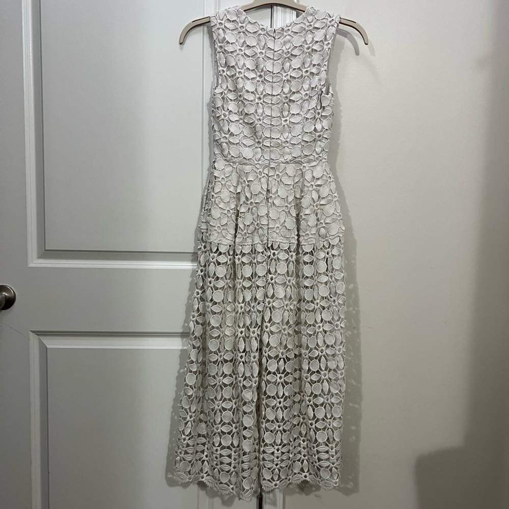 Nicholas White Tiered Lace Dress Size 2 US $695 - Picture 6 of 9
